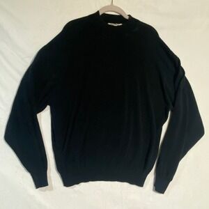 Pronto Uomo Mens Black Mock Neck Long Sleeve Knit Sweater XXL SKU M1